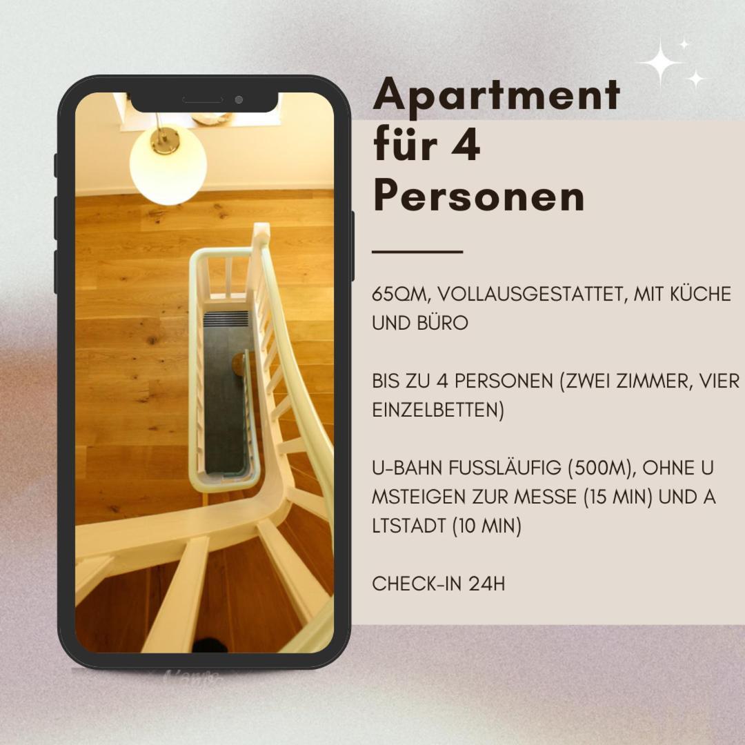 Apartment Fur 4 Personen 뒤셀도르프 외부 사진